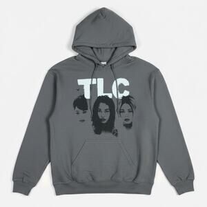 TLC CrazySexyCool Size Small Unisex Gray Hoodie R&B Music Merch Concert 90s